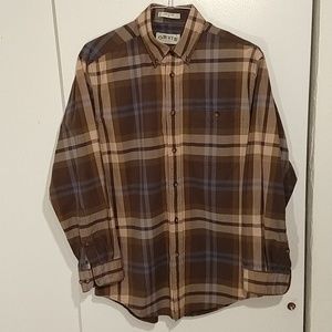 Orvis men's checkered button down shirt size m